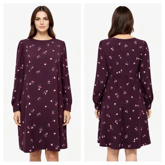 Old Navy Floral Print Dress Sz L - Picture 1 of 9